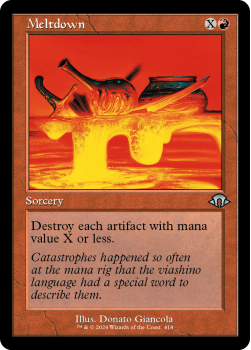 Meltdown (RETRO) single card from Magic the Gathering