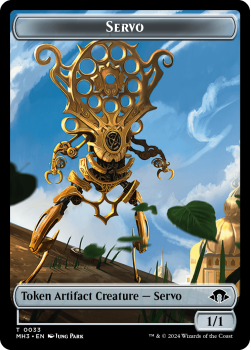 Servo Token single card from Magic the Gathering