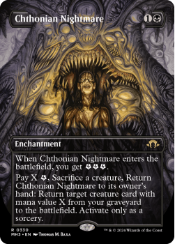 Chthonian Nightmare (BORDERLESS) single card from Magic the Gathering