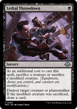Lethal Throwdown : 0099 MODERN HORIZONS 3 - Magic the Gathering Single Card
