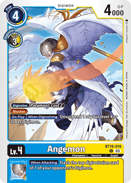 digimon angemon card New Mlikemat Anime Playmat Angewomon Trading Game Mat with Card Zones + Free Bag : Toys & Games perfect for collectors and players. Digimon Hackers' Slumber Uncommon Marine