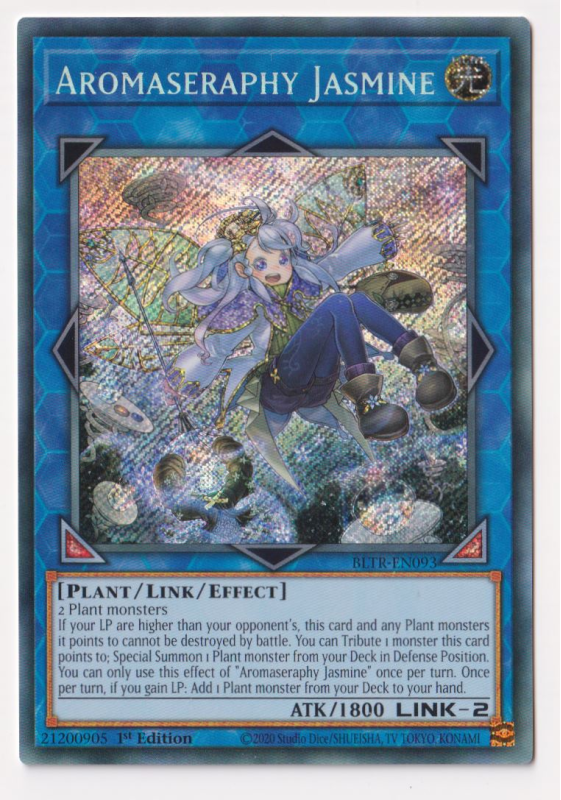 Aromaseraphy Jasmine (Secret Rare) BLTREN093 YuGiOh! Single Card