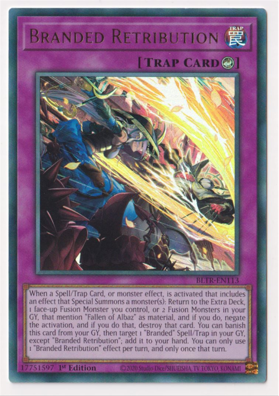 Branded Retrobution Branded Retribution (Ultra Rare) : BLTR-EN113 - Yu-Gi-Oh! Single Card