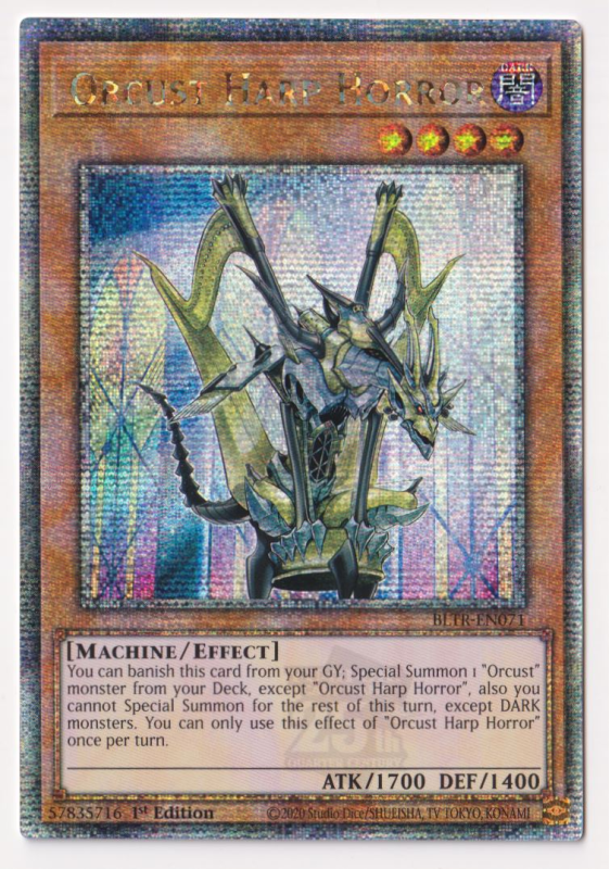 Orcust Harp Horror (Quarter Century Secret Rare) : BLTR-EN071 - Yu-Gi-Oh! Single Card Orcust Harp Horror (Quarter Century Secret Rare) : BLTR-EN071 - Yu-Gi-Oh! Single Card