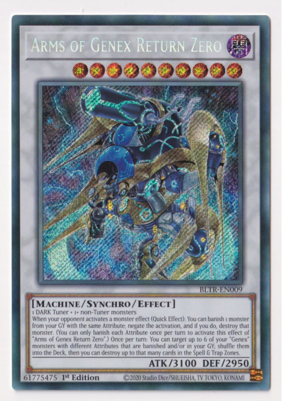 Arms of Genex Return Zero (Secret Rare) : BLTR-EN009 - Yu-Gi-Oh! Single Card Arms of Genex Return Zero (Secret Rare) : BLTR-EN009 - Yu-Gi-Oh! Single Card