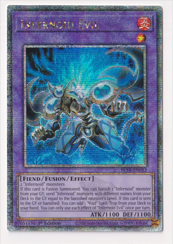 Infernoid Evil (Quarter Century Secret Rare) : BLTR-EN013 - Yu-Gi-Oh! Single Card Infernoid Evil (Quarter Century Secret Rare) : BLTR-EN013 - Yu-Gi-Oh! Single Card