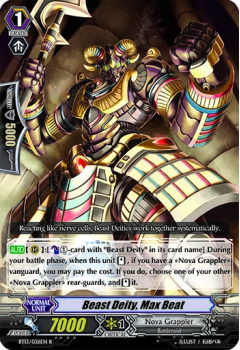 Beast Deity, Max Beat single card from Cardfight!! Vanguard