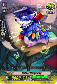 Holder Hedgehog single card from Cardfight!! Vanguard