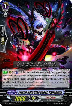 Prison Gate Star-vader, Palladium single card from Cardfight!! Vanguard