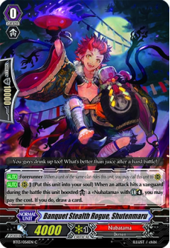 Banquet Stealth Rogue, Shutenmaru single card from Cardfight!! Vanguard