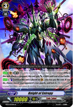 Knight of Entropy single card from Cardfight!! Vanguard