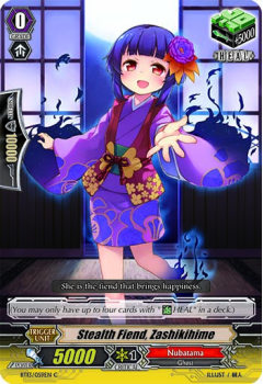Stealth Fiend, Zashikihime single card from Cardfight!! Vanguard
