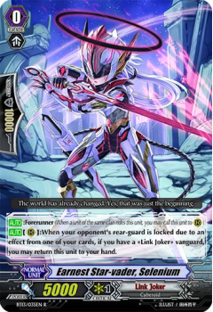Earnest Star-vader, Selenium single card from Cardfight!! Vanguard