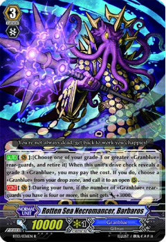 Rotten Sea Necromancer, Barbaros single card from Cardfight!! Vanguard