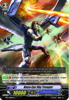 Keen Eye Sky Trooper single card from Cardfight!! Vanguard