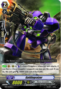 Gattlingraizer single card from Cardfight!! Vanguard