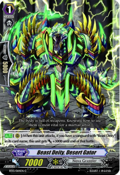 Beast Deity, Desert Gator single card from Cardfight!! Vanguard