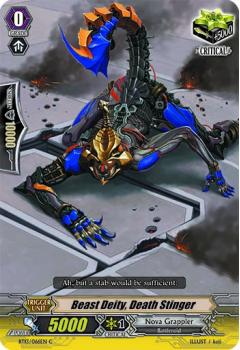 Beast Deity, Death Stinger single card from Cardfight!! Vanguard
