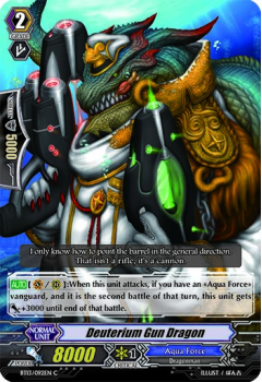 Deuterium Gun Dragon single card from Cardfight!! Vanguard