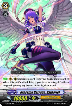 Dressing Barrage, Sathariel single card from Cardfight!! Vanguard