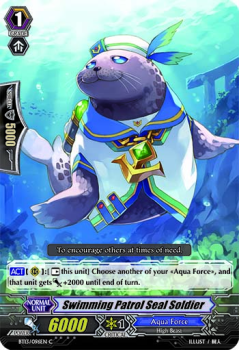 Swimming Patrol Seal Soldier single card from Cardfight!! Vanguard