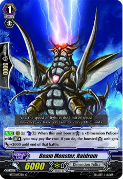 Beam Monster, Raidrum single card from Cardfight!! Vanguard
