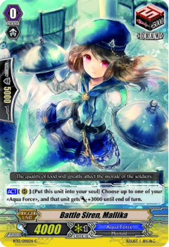 Battle Siren, Mallika single card from Cardfight!! Vanguard