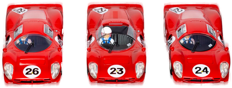 Scalextric 1967 Daytona 24 Triple Pack Slot Cars - Limited Edition 1:32 Racing Set