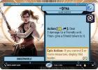 Qi&acirc;ra - I Alone Survived (HYPERSPACE) : 282 SHADOWS OF THE GALAXY - Star Wars Unlimited Single Card