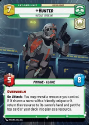 Hunter - Outcast Sergeant (HYPERSPACE) : 288 SHADOWS OF THE GALAXY - Star Wars Unlimited Single Card - Image 2