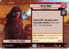 Kylo Ren - Rash and Deadly (HYPERSPACE) : 290 SHADOWS OF THE GALAXY - Star Wars Unlimited Single Card