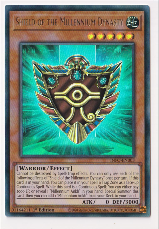 Shield of the Millennium Dynasty (Ultra Rare) : INFO-EN003 - Yu-Gi-Oh!  Single Card