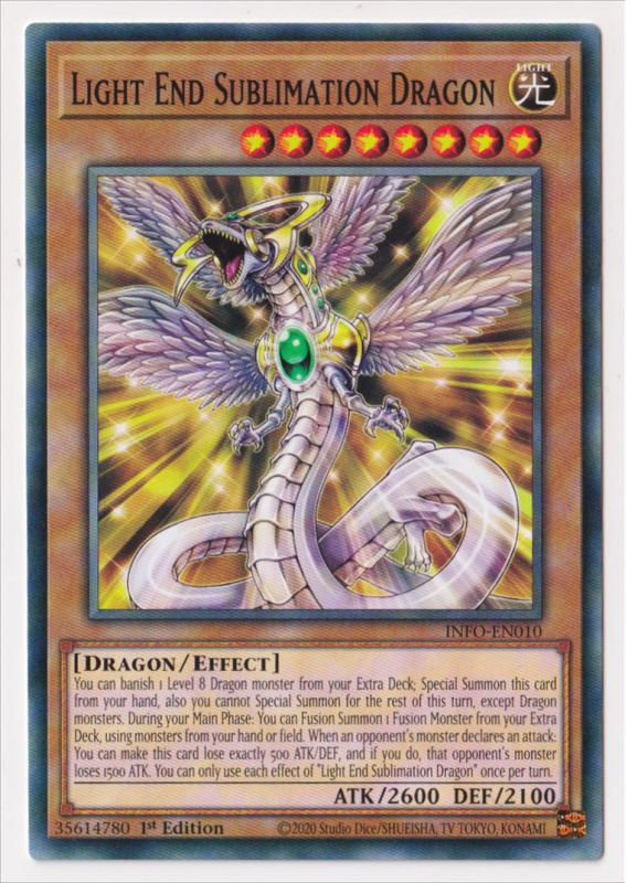 Light End Sublimation Dragon (Common) : INFO-EN010 - Yu-Gi-Oh! Single Card