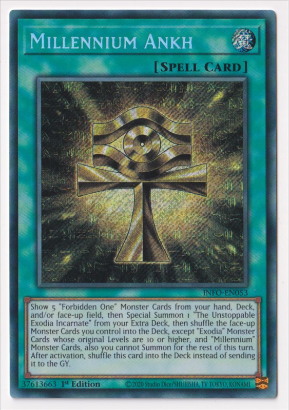 millennium ankh yugioh card Amazon.com: Millennium Ankh - INFO-EN053 - Secret Rare