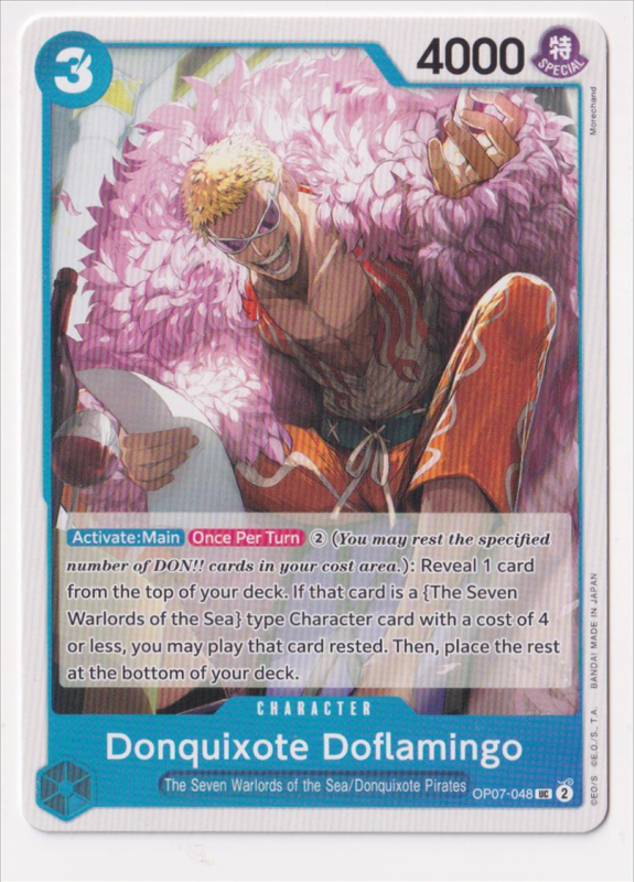 Donquixote Doflamingo : OP07-048 500 YEARS IN THE FUTURE - One Piece Single Card Donquixote Doflamingo : OP07-048 500 YEARS IN THE FUTURE - One Piece Single Card