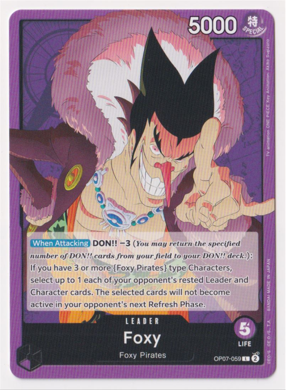 Foxy : OP07-059 500 YEARS IN THE FUTURE - One Piece Single Card Foxy : OP07-059 500 YEARS IN THE FUTURE - One Piece Single Card
