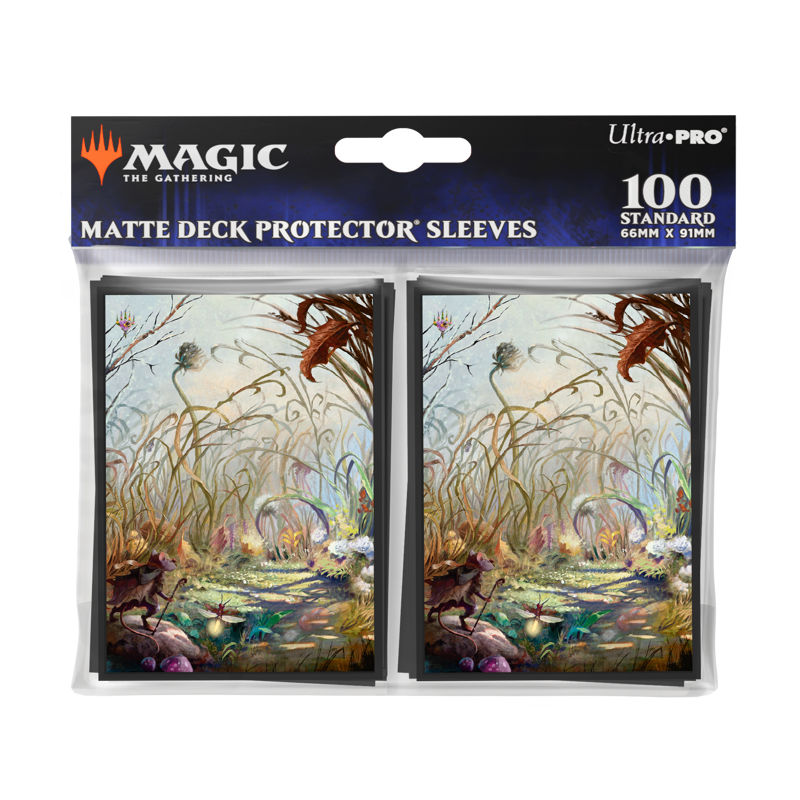bloomburrow card sleeves Bloomburrow Season Lands: Swamp (Summer) Deck Protector Sleeves (100ct) for Magic: The Gathering