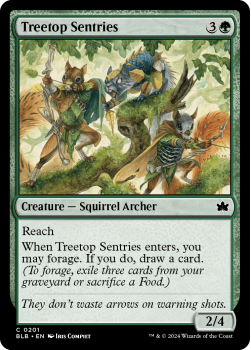 Treetop Sentries single card from Magic the Gathering