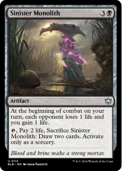 Sinister Monolith single card from Magic the Gathering