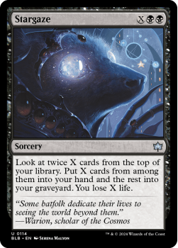 Stargaze single card from Magic the Gathering
