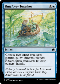 Run Away Together single card from Magic the Gathering