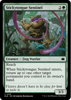Stickytongue Sentinel single card from Magic the Gathering