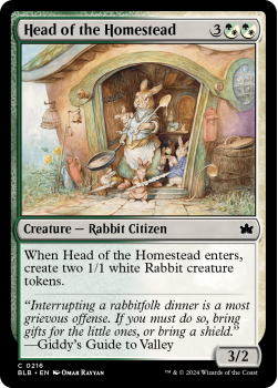 Head of the Homestead single card from Magic the Gathering