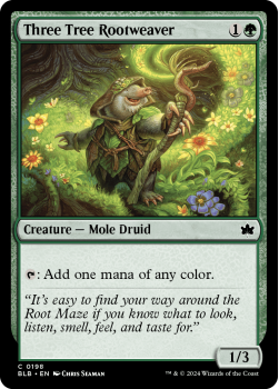 Three Tree Rootweaver single card from Magic the Gathering