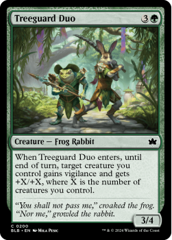 Treeguard Duo single card from Magic the Gathering