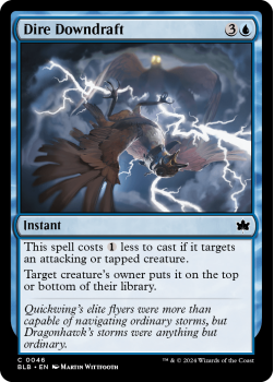 Dire Downdraft (FOIL) single card from Magic the Gathering