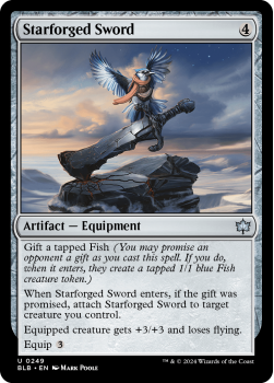 Starforged Sword single card from Magic the Gathering