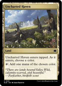 Uncharted Haven single card from Magic the Gathering