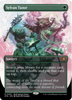 Sylvan Tutor (BORDERLESS)(FOIL) single card from Magic the Gathering