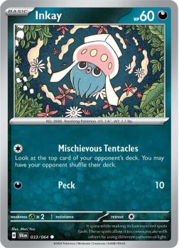 Inkay single card from Pokemon Single